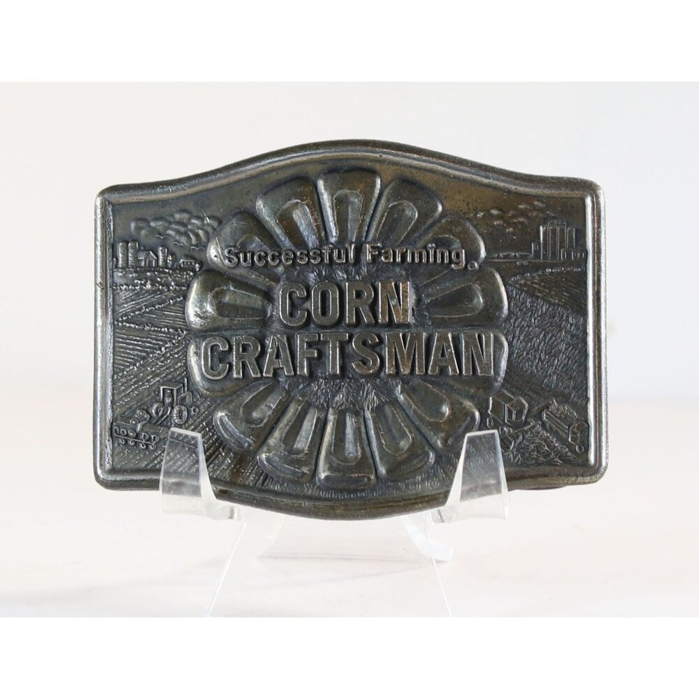 Successful Farming Corn Craftsman Metal Buckle 1977 Meredith Corporation
